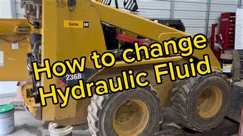 how to check hydraulic fluid level on cat skid steer|2007 cat 257b fluid level.